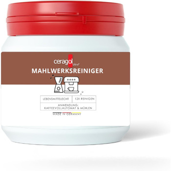 Засіб для чищення кавомолок ceragol ultra гранули для чищення повністю автоматичних кавомолок та кавомолок усіх типів, ефективний засіб для чищення кави, 2 гранули для 2 застосувань (200 г)