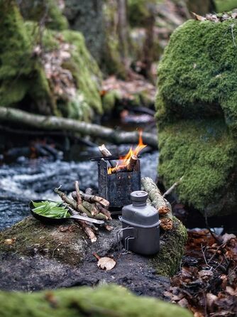 Набір посуду для військових, титан iBasingo