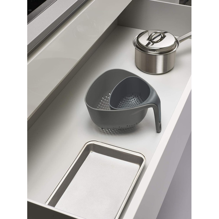 Набір друшляків, 2 предмети, сірий Nest Joseph Joseph