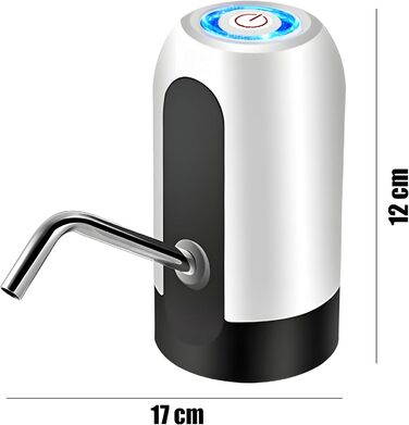 Насос для бутылок с водой 5 Вт черно-белый Retoo