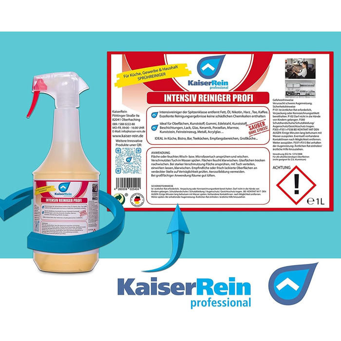 Засіб для миття кухонних меблів 1 л KaiserRein professional