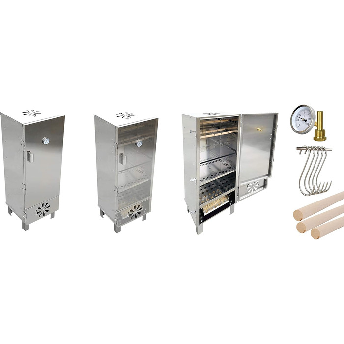 Коптильня з нержавіючої сталі 39 х 40 х 113 см Firend