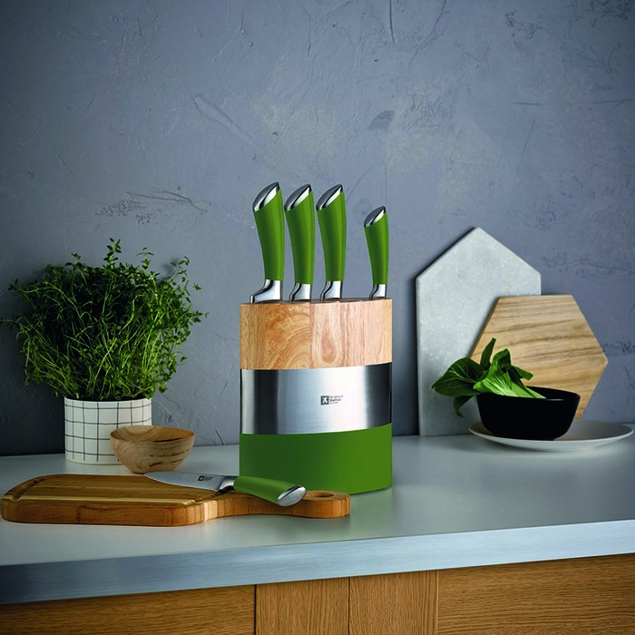 Набір ножів Richardson Sheffield Fusion, зелені, пр. 5
