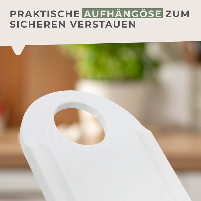 Овощерезка с держателем для остатков, белая Fackelmann