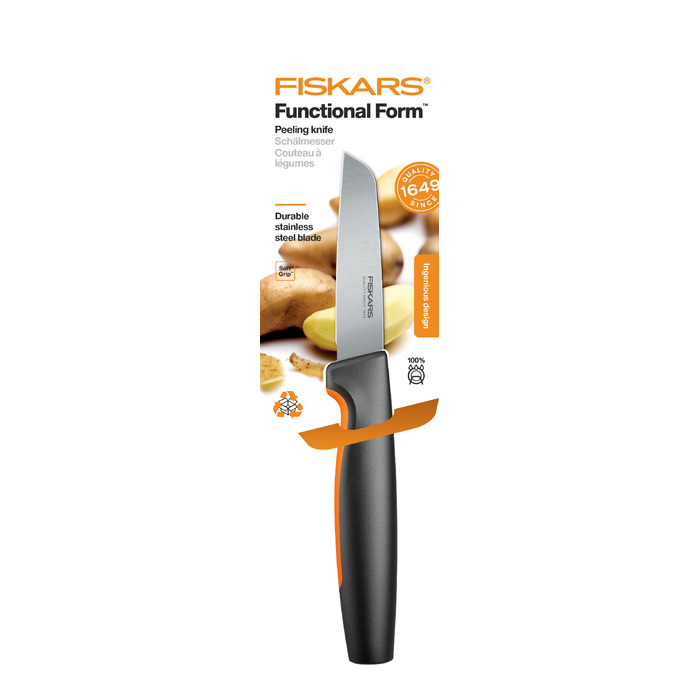 Fiskars Кухонный нож для овощей прямой Functional Form, 8 см
