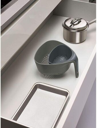 Набір друшляків, 2 предмети, сірий Nest Joseph Joseph