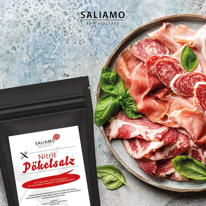 Сіль нітритна 500 г для виробництва ковбас Saliamo