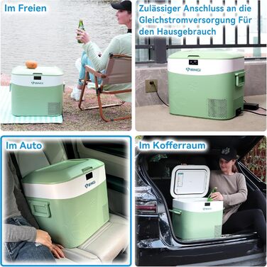 Компресорний автохолодильник 22 л зелений B BINGI