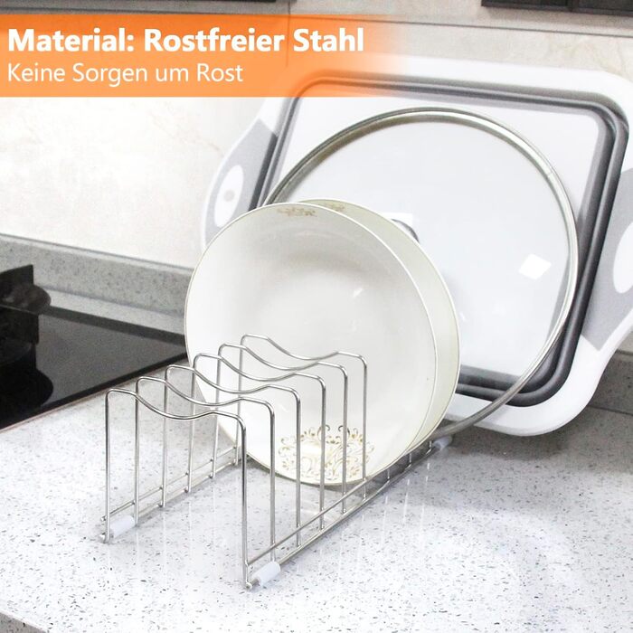 Подставки для посуды на 10 отделений 2 шт черный FLSEPAMB