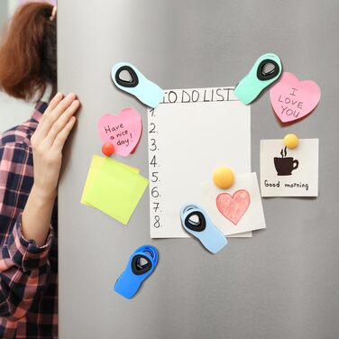 Набір прищіпок-затискачів із магнітом, блакитне омбре 12 шт TACGEA