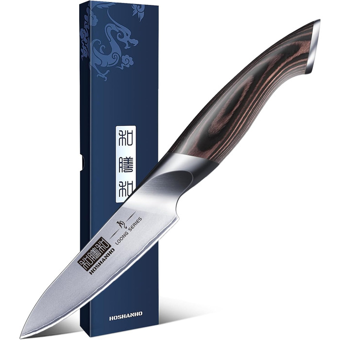 Нож для очистки фруктов 10 см, серебристый HOSHANHO