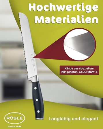 Нож для хлеба 20 см Tradition Rosle