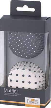 Набір форм для випічки маффінів, 48 шт, 7 см, сірий / білий, Colour Splash RBV Birkmann