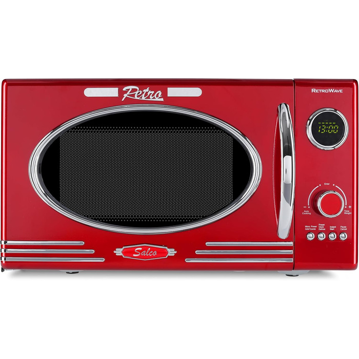 Мікрохвильова піч 2-в-1, 900 Вт червоний Salco