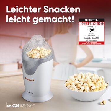 Машина для попкорну 1200 Вт, біло-сірий PM 3635 Clatronic