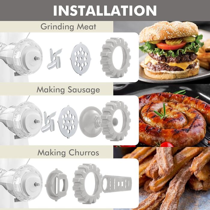 М'ясорубка з кондитерською насадкою Geedel