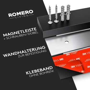 Подставка для ножей с магнитной полосой Romero Living
