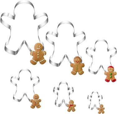 Різдвяні формочки для печива, набір формочок для печива гном Санта Клаус, формочка для печива з нержавіючої сталі у формі лося, формочка для печива з 4 головами лося, подарункові формочки для печива для випікання помадних тортів (барвиста тема A5)