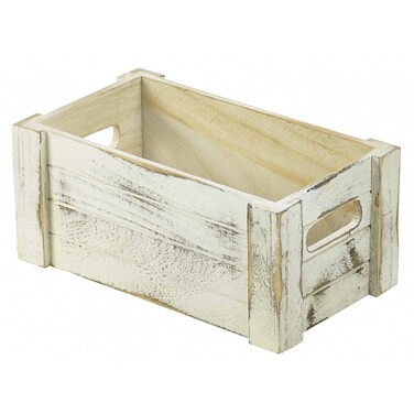 Ящик белый деревянный 27x16x12 см, GenWare