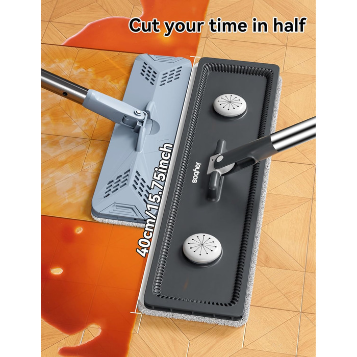 Набір швабри з відром білий CTIME