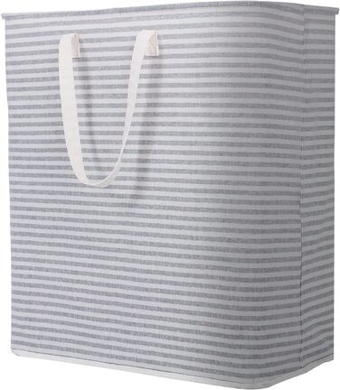 Л Окремо стоячий кошик для білизни Складний дуже великий кошик для білизни з подовженими ручками для білизни, сіро-сірий 100 л, 100