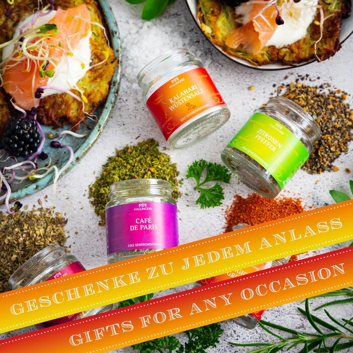 Набір із 5 спецій Herzlichen Glückwunsch в подарунковій упаковці Hallingers