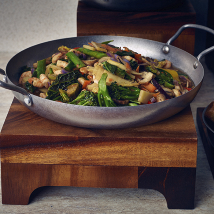 Сковорода Paella 28*5 см, с ручками, Vintage Steel, GenWare