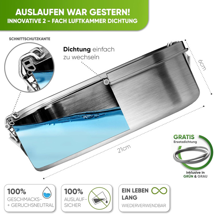 Ланч-бокс металевий 1400 мл Blockhütte