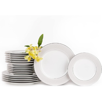 Набор тарелок на 6 персон, 18 предметов Konsimo