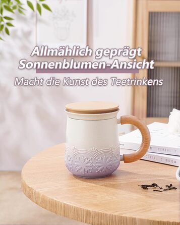 Чайная кружка с крышкой и ситечком, 420 мл Zens