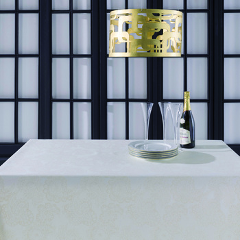 Скатертина Aitana textil Klimt Lino в рулоні, жаккард, ширина 140 см