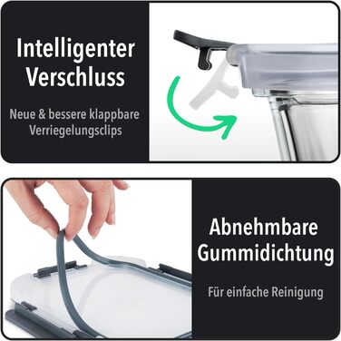 Набор из 10 пищевых контейнеров с крышками GOOD FOR YOU