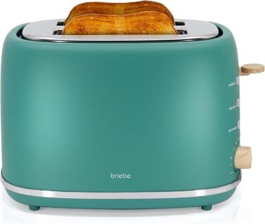 Электрочайник 1,7 л и тостер на 2 слота, набор 2 предмета, зеленый Nordic Briebe