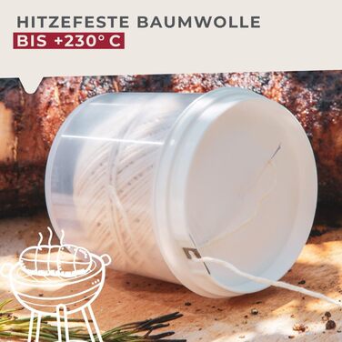 Шпагат кухонний 100 м в диспенсері, бежевий Fackelmann