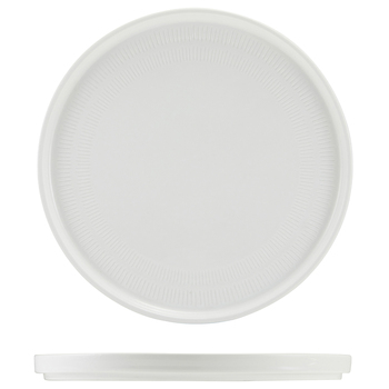 Тарілка презентаційна 25*2.2 см із низьким вертикальним бортом, Incise Porcelain Lustre, GenWare