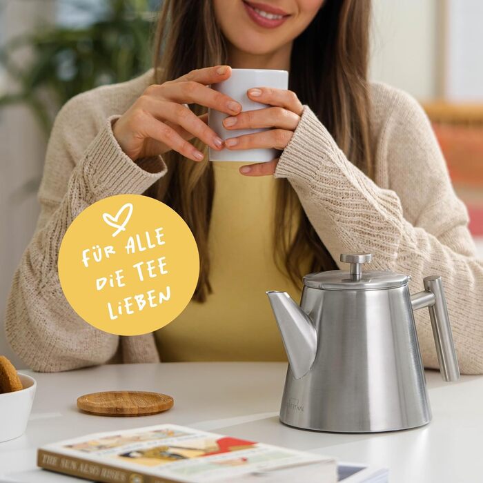Чайник SILBERTHAL из нержавеющей стали со вставкой сетчатого фильтра 1 л Vialex