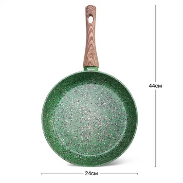 Глибока сковорідка Fissman MALACHITE 24x6,5см (14309)