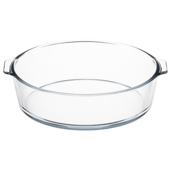 ARDESTO Black Mars форма для выпечки, 23x20x6см, боросиликатное стекло, круглая, прозрачная