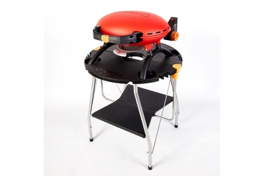 КОМПЛЕКТ Портативний переносний газовий гриль O-GRILL 500, червоний + шланг в подарунок! Код: 011676