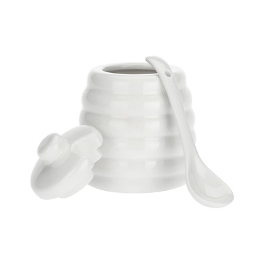 Ємність для цукру La Porcellana Bianca MENAGE з ложкою, порцеляна, 10 х 6,5 см