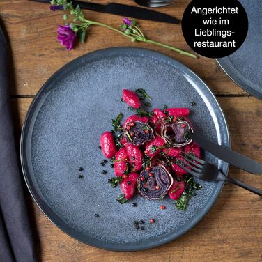 Набір посуду Moritz & Moritz VIDA з 18 предметів 6 осіб Елегантний набір тарілок з високоякісної порцеляни посуд, що складається з 6 обідніх тарілок, 6 десертних тарілок, 6 тарілок для супу набір посуду з 18 предметів