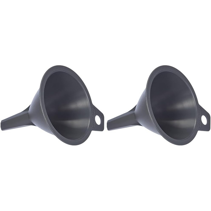 Набір лійок Fackelmann, воронка для заповнення пляшок і банок (колір сірий), кількість 3 шт., (Ø 11 см (упаковка 2))