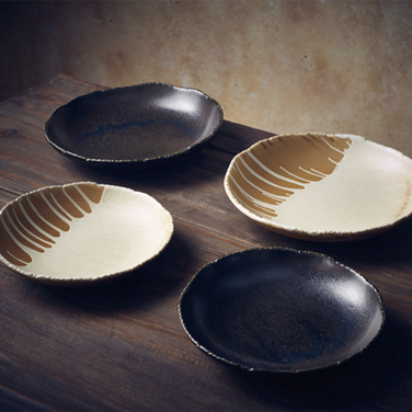 Миска глибока кругла 28*h 5.3 см, 1280 мл, Terra Porcelain Roko Cinder Black, GenWare