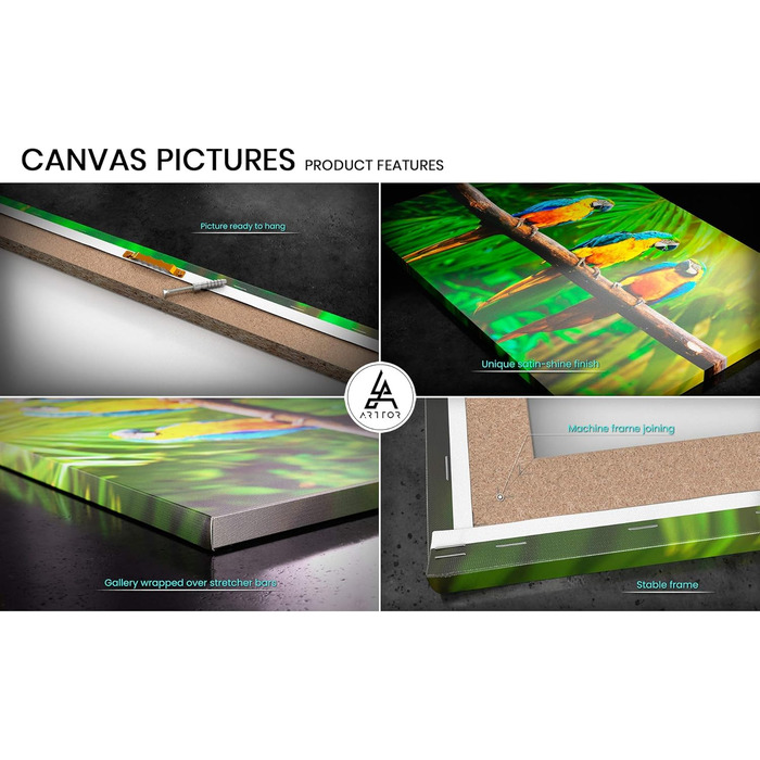 Картина на полотні з келихом вина 160 x 50 см ARTTOR