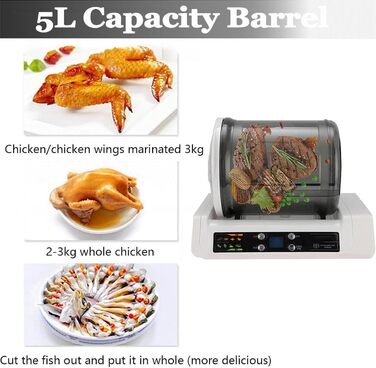 Вакуумний маринатор для м'яса та овочів 5 л білий XUXIAO