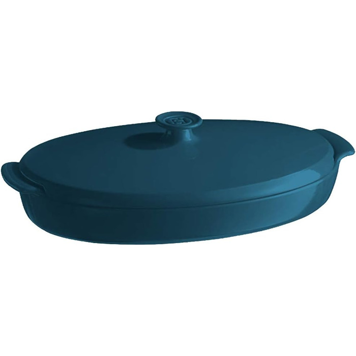 Форма для запікання риби, овальна 42x25х10 см, темно-синя Emile Henry