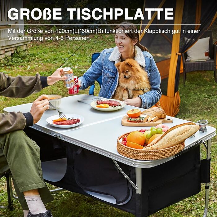 Стіл для кемпінгу 120 х 60 см EVER ADVANCED