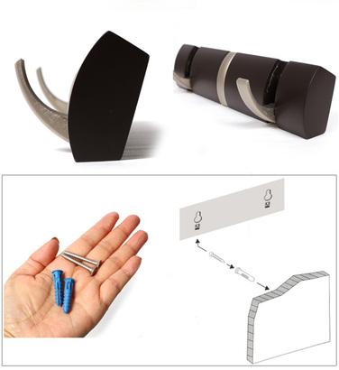 Вішалка настінна 30,5х3,1х6,6 см біла Flip Umbra