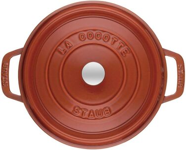 Кастрюля / жаровня 24 см с крышкой Burnt Orange Staub