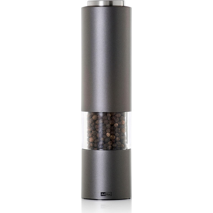 Млин для солі та перцю електричний, 2 предмети, темно-сірий/світло-сірий eMill.3 AdHoc